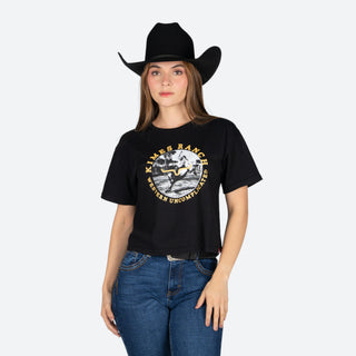 Blusa Kimes Ranch Afternoon Rodeo Black Dama
