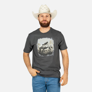 Playera Wrangler Charcoal Caballero