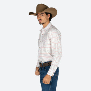 Camisa Rodeo Raya Rojo Caballero