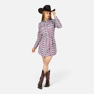 Vestido Wrangler Aztec Blanco Dama