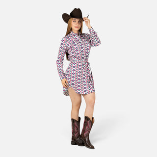 Vestido Wrangler Aztec Blanco Dama