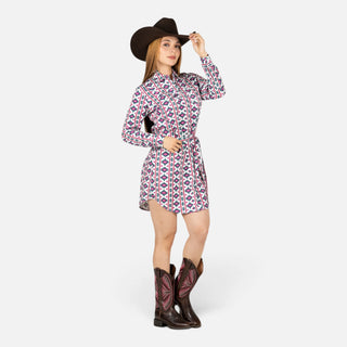 Vestido Wrangler Aztec Blanco Dama
