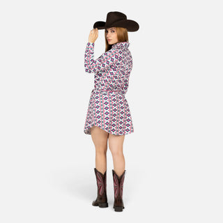 Vestido Wrangler Aztec Blanco Dama