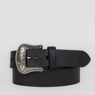 Cinturón Martelli Piel Negro Dama