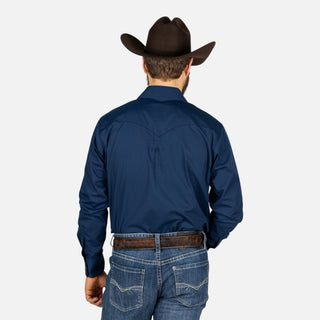 Camisa Rodeo Azul Marino Caballero
