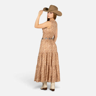 Vestido Panhandle Flor Tan Dama
