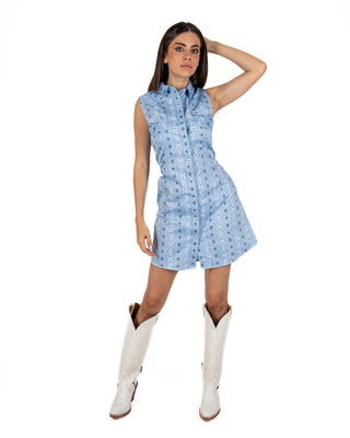 Vestido Rock & Roll Denim Azul Dama