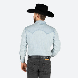 Camisa Rock & Roll Denim Baby Blue Caballero