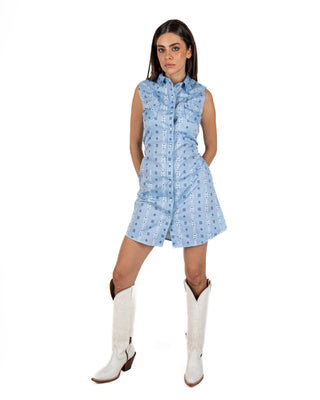Vestido Rock & Roll Denim Azul Dama