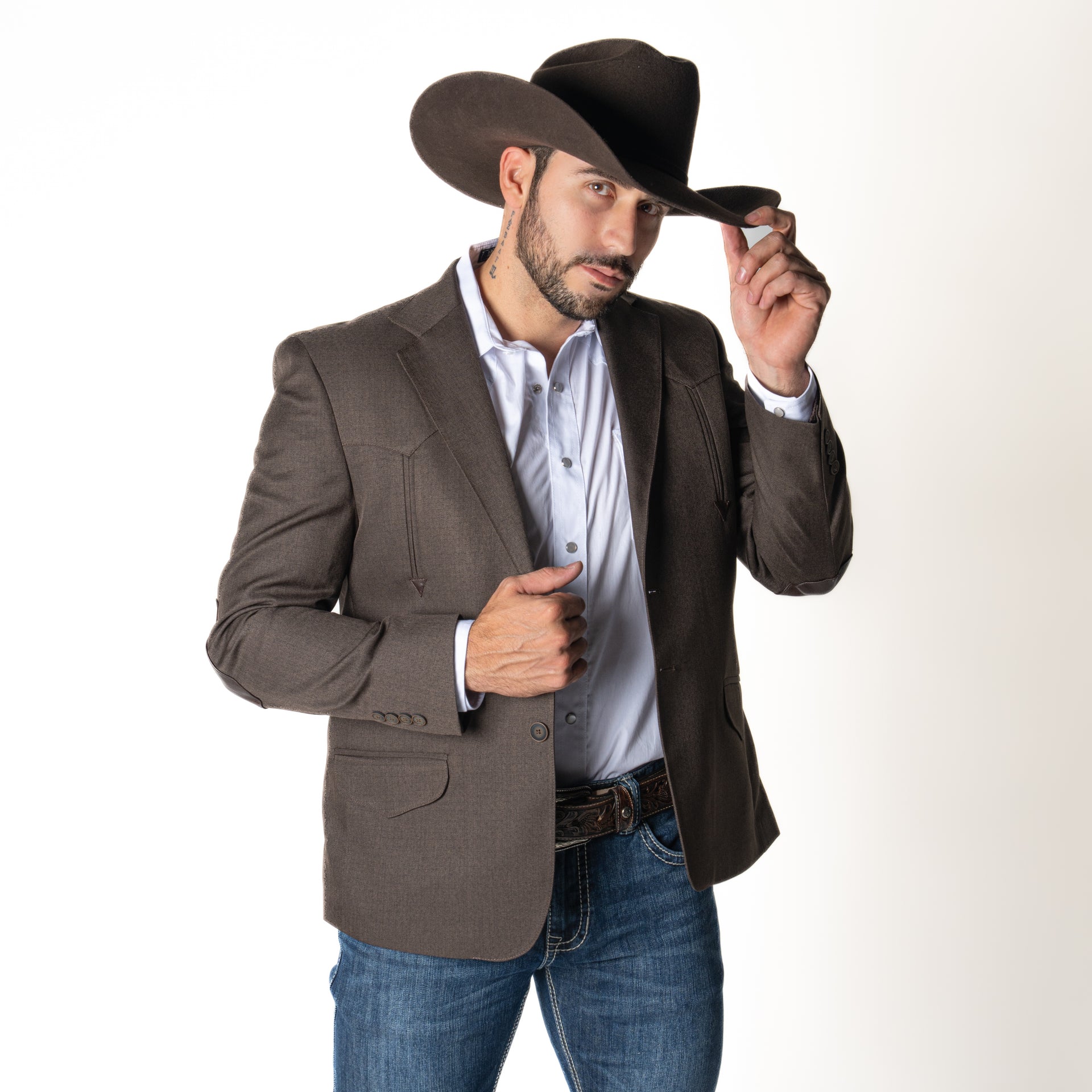 Sombrero Botas Vaqueras Con Pantalon De Vestir Hombre Traje Con