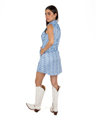 Vestido Rock & Roll Denim Azul Dama