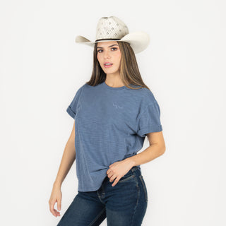 Blusa Kimes Ranch Ashley Blue Dama