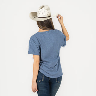 Blusa Kimes Ranch Ashley Blue Dama