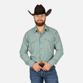 Camisa Rodeo Venttek Menta Caballero