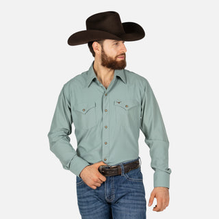 Camisa Rodeo Venttek Menta Caballero