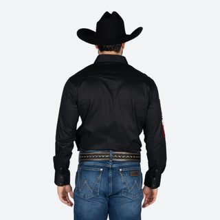 Camisa Rock & Roll Denim México Black Caballero