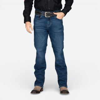 Jeans Wrangler Retro Slim Boot Marino Caballero