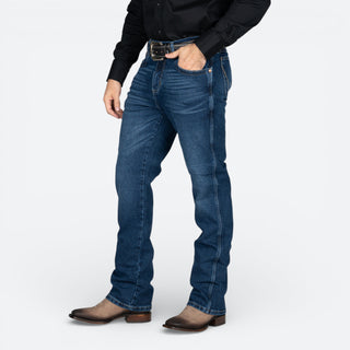 Jeans Wrangler Retro Slim Boot Marino Caballero