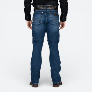 Jeans Wrangler Retro Slim Boot Marino Caballero