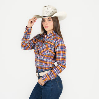 Camisa Wrangler Cuadros Dama