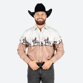 Camisa Panhandle Caballo Tan Caballero