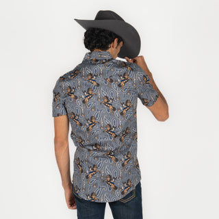 Camisa Rock & Roll Denim Charcoal Caballero