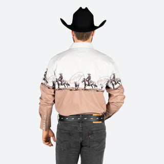 Camisa Panhandle Caballo Tan Caballero