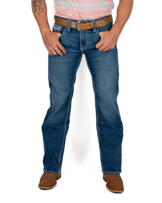 Jeans Rock & Roll Denim Pistol Straight Dark Caballero