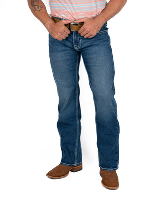 Jeans Rock & Roll Denim Pistol Straight Dark Caballero