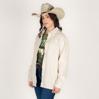 Sobrecamisa Kimes Ranch Luna Cord Tan Dama