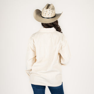Sobrecamisa Kimes Ranch Luna Cord Tan Dama