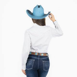 Camisa Wrangler Arcoíris Blanco Dama