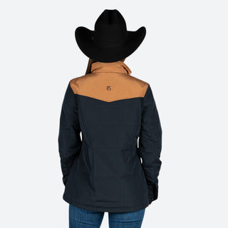 Chamarra Panhandle Brown Black Dama