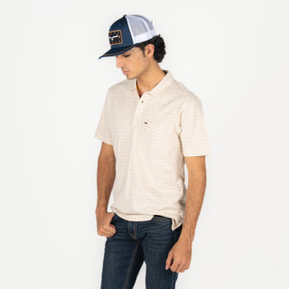 Playera Polo Kimes Ranch Harlan Natural Caballero