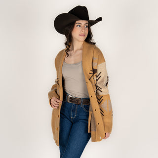 Suéter Kimes Ranch Artesia Cardigan Brown Dama