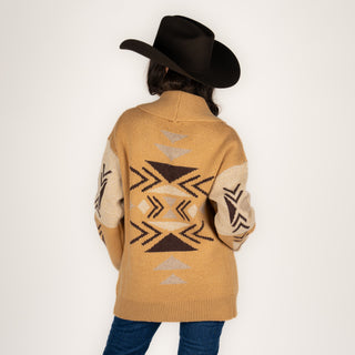 Suéter Kimes Ranch Artesia Cardigan Brown Dama