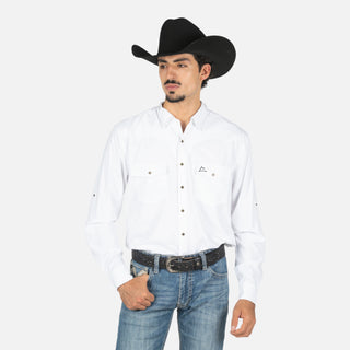 Camisa Denver Venttek Blanco Liso Caballero