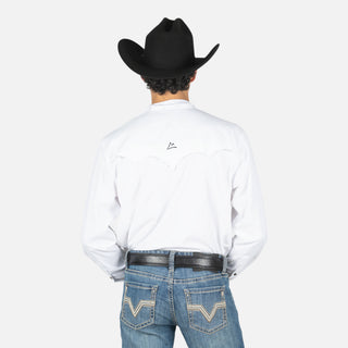 Camisa Denver Venttek Blanco Liso Caballero