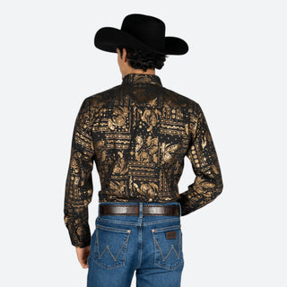 Camisa Vassari Dorado Black Caballero