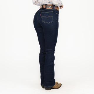 Jeans Levis 725 High Rise Bootcut Stellar Stretch Dark Indigo Dama