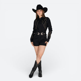 Jumper Rock & Roll Denim Black Dama