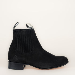 Botín El Canelo Edición Plata Buck Negro Caballero