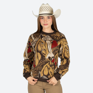 Suéter Rock & Roll Denim Rose Mauve Dama