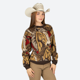 Suéter Rock & Roll Denim Rose Mauve Dama