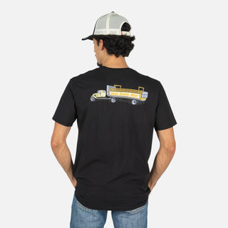 Playera Kimes Ranch Lucky B Vintage Hauler Black Caballero