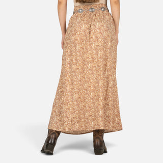 Falda Panhandle Flor Tan Dama