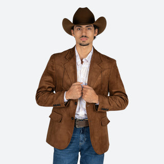 Saco Vaquero Barabas Gamuza Brown Caballero
