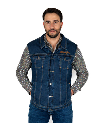Chaleco Wrangler Mezclilla Borrego Caballero