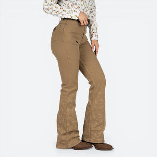 Jeans Wrangler Flare Kaki Dama