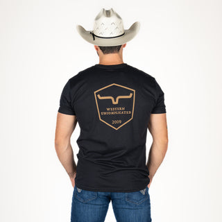 Playera Kimes Ranch Trucker Black Caballero
